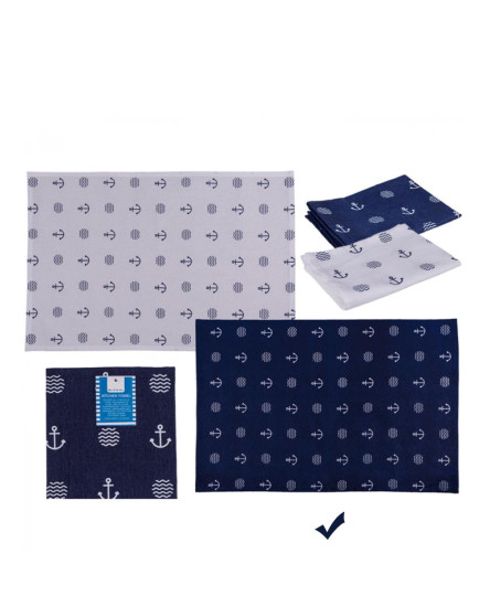 Maritime Kitchen Towel Blue