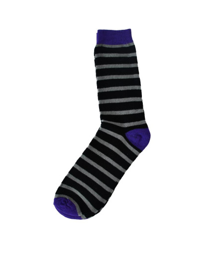 Stylish Line Socks Black