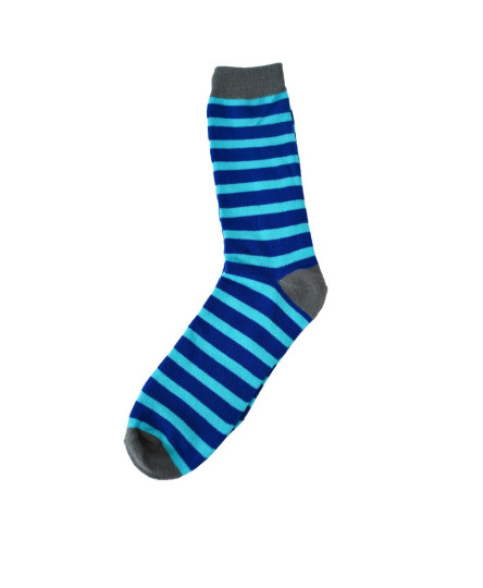 Stylish Line Socks Light Blue