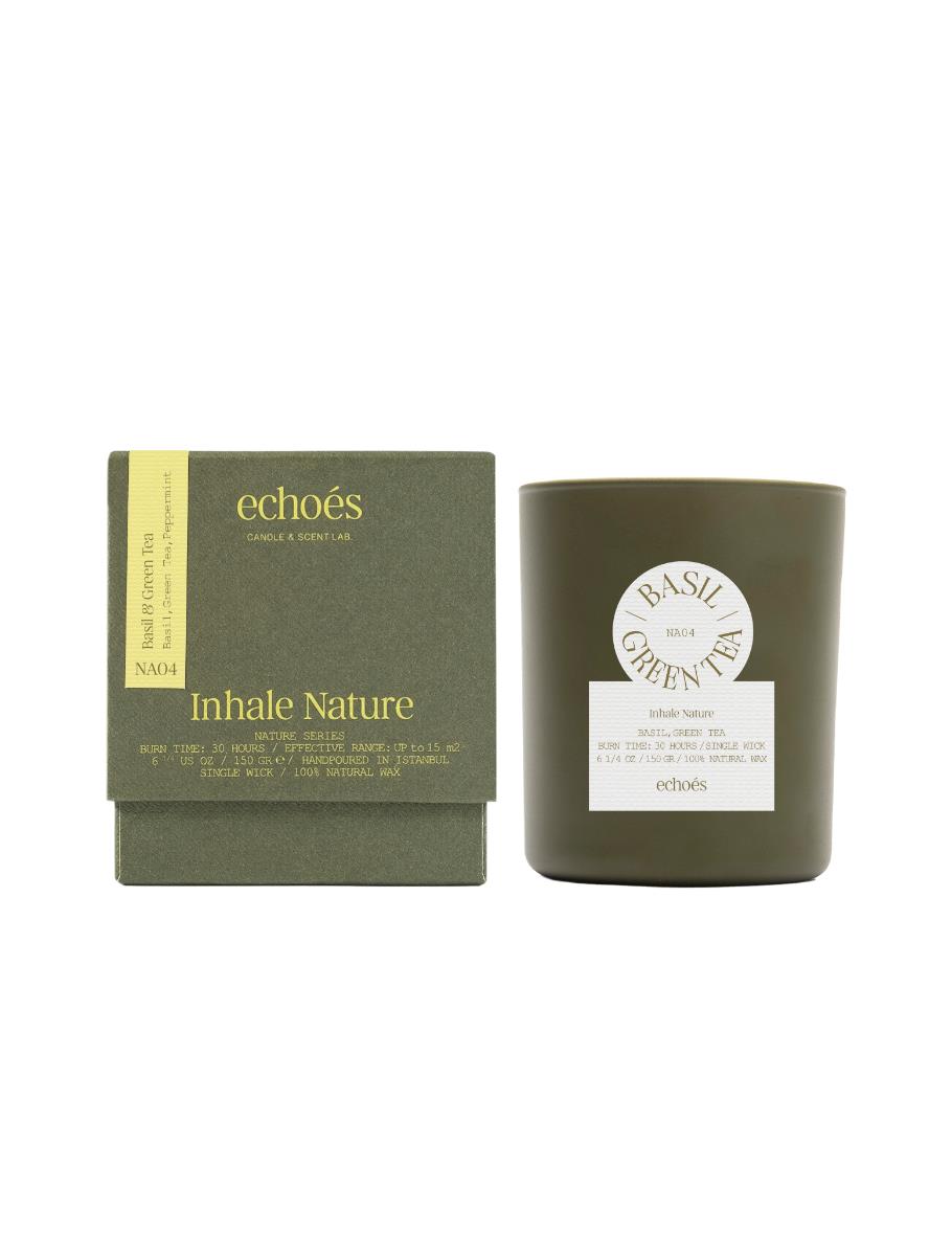 LUMANARE PARFUMATA - BASIL GREEN TEA CANDLE 150 GR