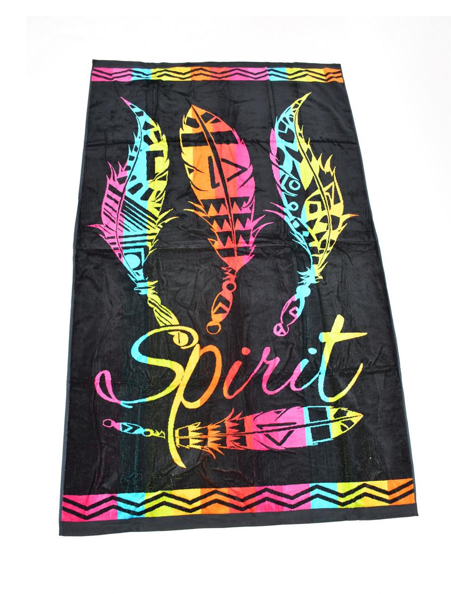 Beach feathers towel
