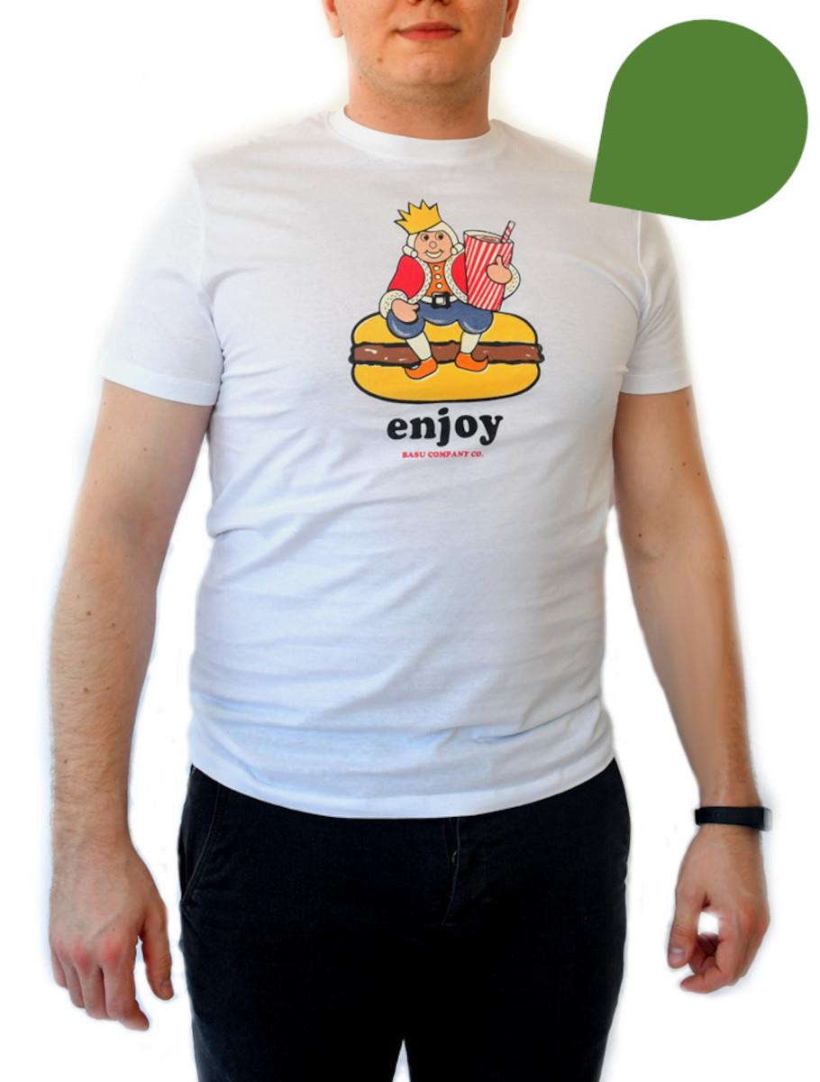 Tricou - burger tshirt green