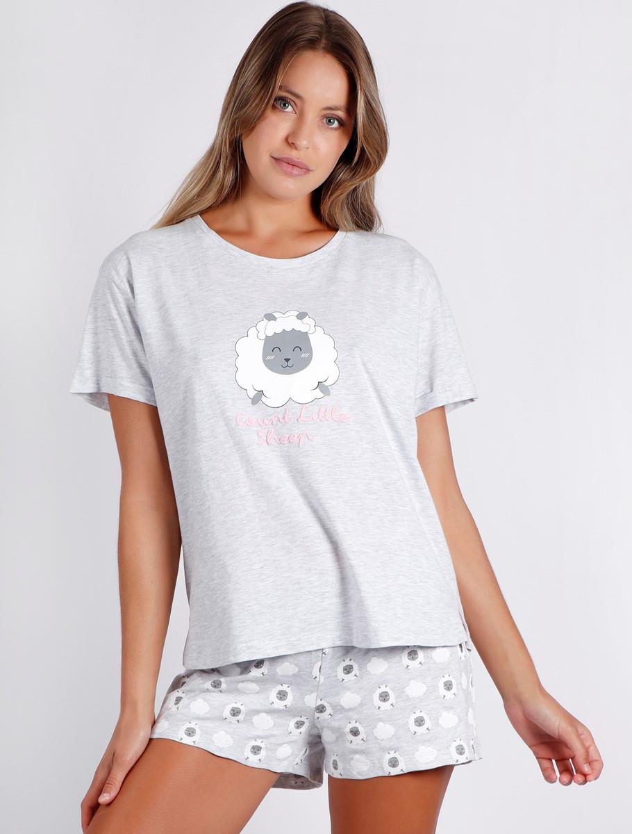 Pijama - count sheep woman grey