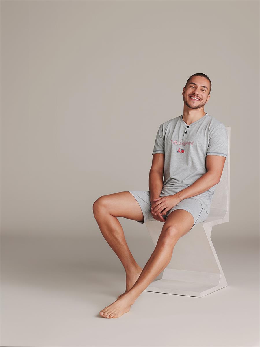 Pijama barbati - journey men pijama grey
