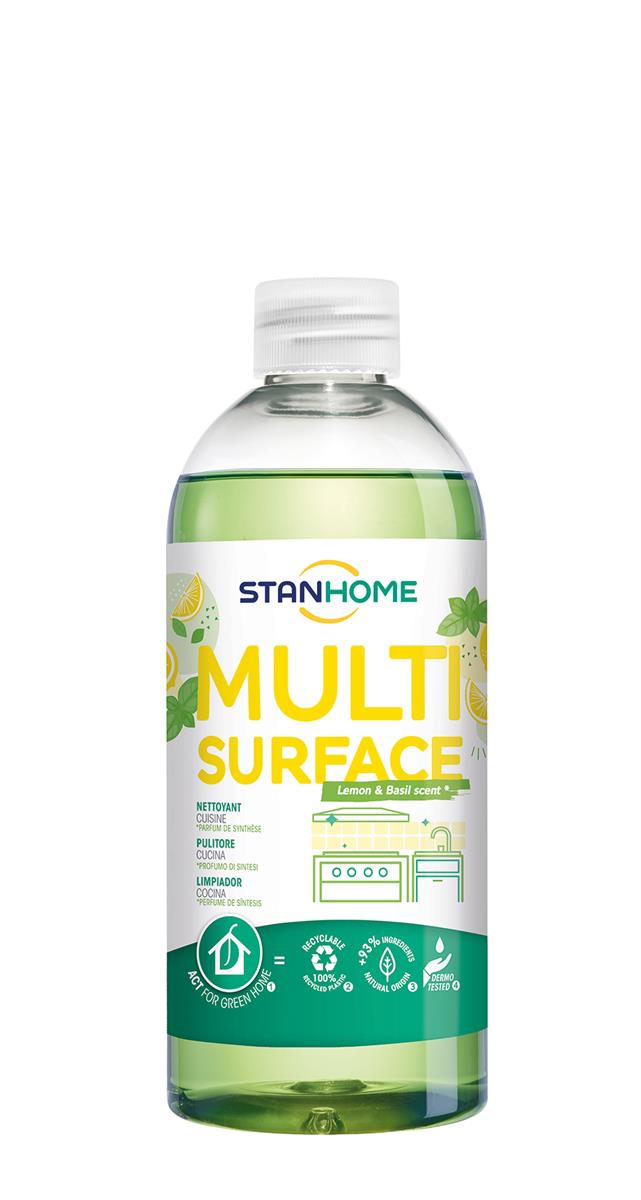 Solutie curatare bucatarie - multi surface lemon basil new 500 ml stanhome