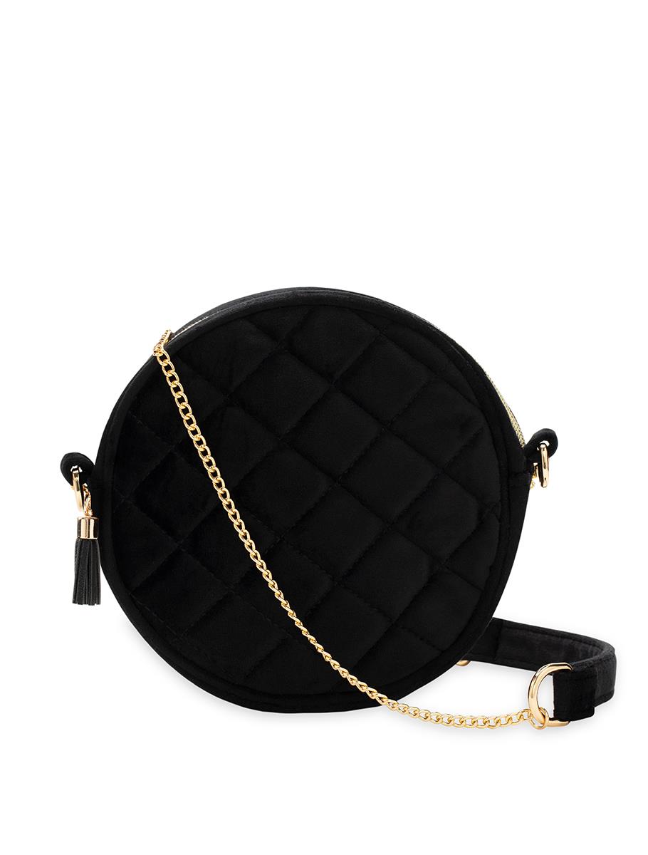 Geanta - round black pouch