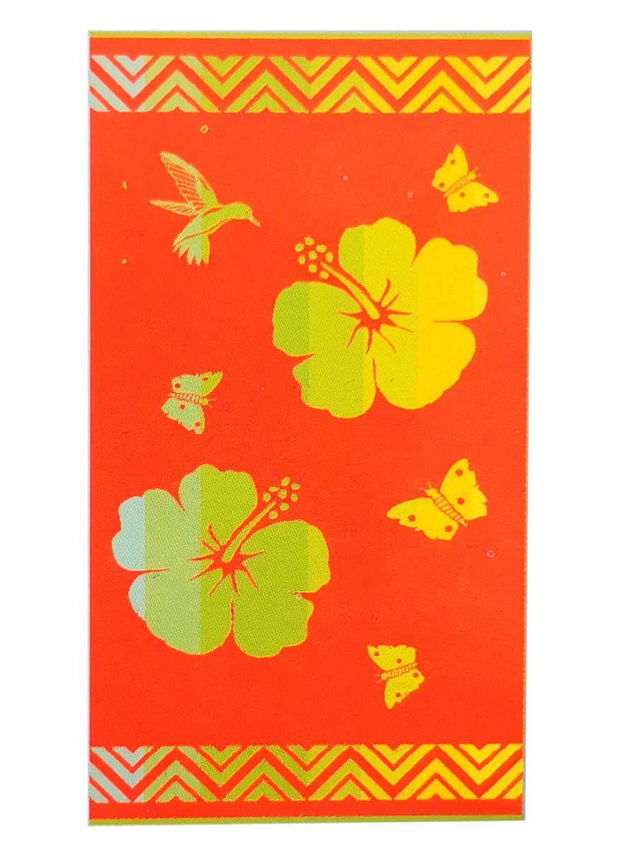 Flower design towel