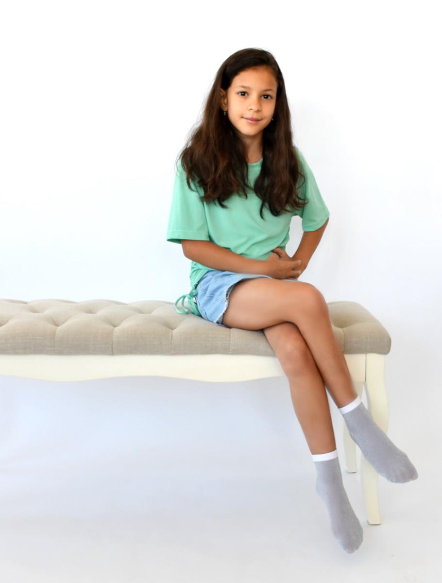Sutien - girl socks irise silver