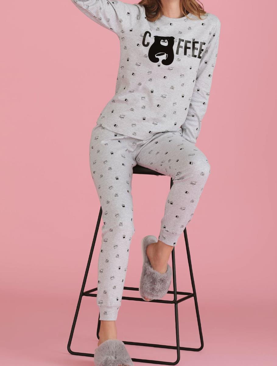 Pijama - grey coffee love