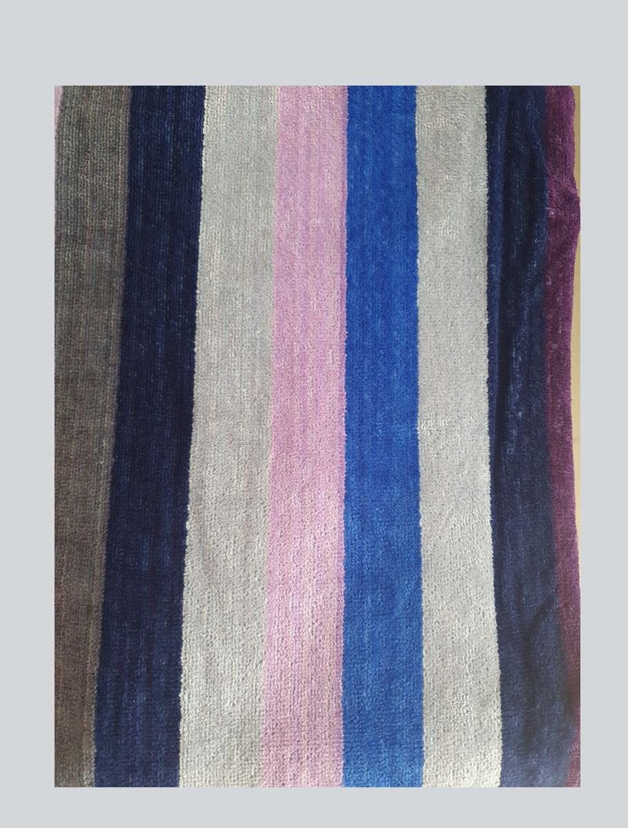 Grey stripes towel