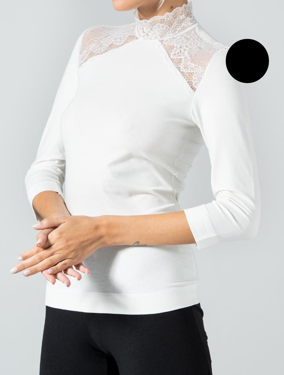 Bluza - lace inspiration black