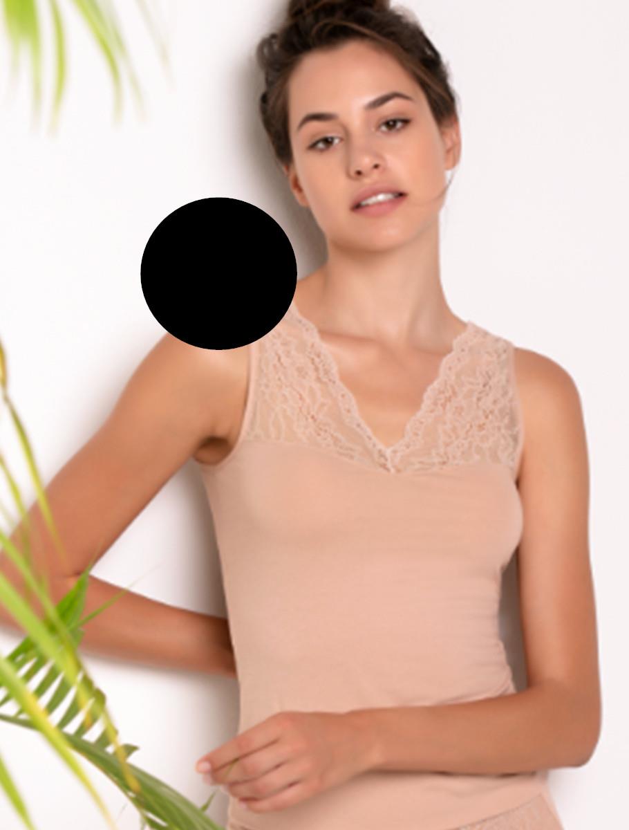 Maiou - purity lace undershirt black
