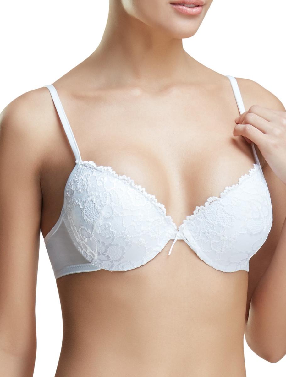 Sutien - push up gel white