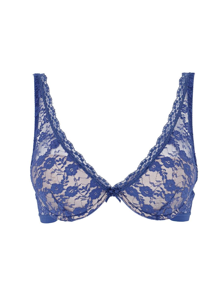 Sutien - soft lace bra blue