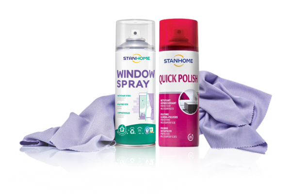 SET CURATENIE - Set Window Spray + Quick Polish + 2 Extra Shine