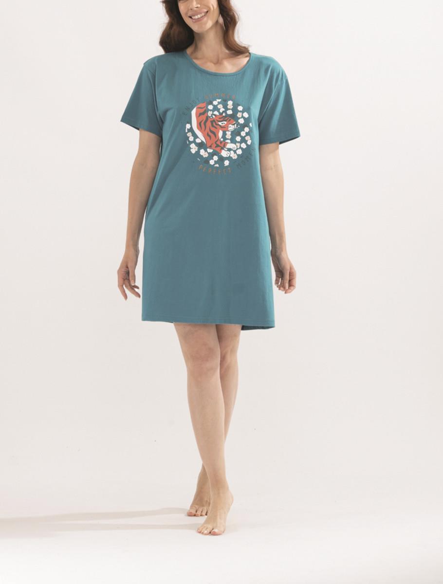 Rochie - tigress night green